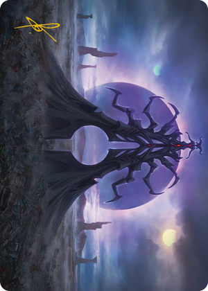 0019 Black Sun's Twilight Art Card (Gold-Stamped Signature) S Art Series: Phyrexia: All Will Be One