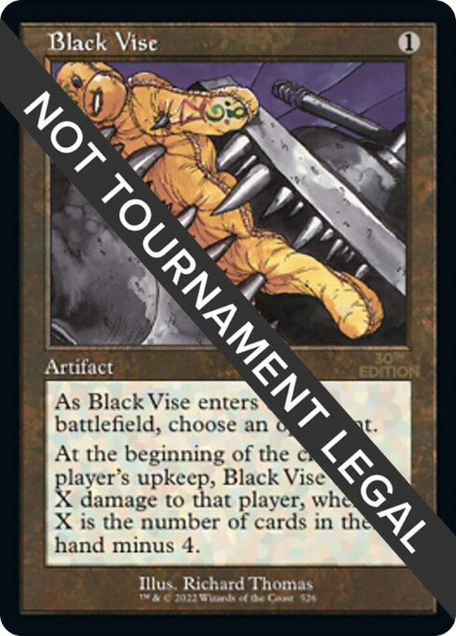 0526 Black Vise (Retro Frame) U 30th Anniversary Edition