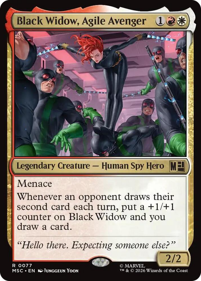 0077 Black Widow, Agile Avenger R Commander: Marvel Super Heroes