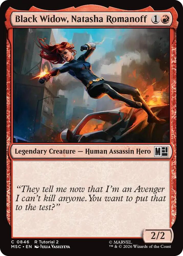 0846 Black Widow, Natasha Romanoff (0846) C Commander: Marvel Super Heroes