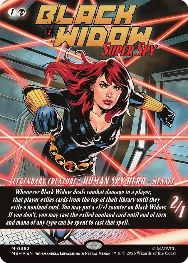 0393 Black Widow, Super Spy (Borderless) (0393) M Marvel Super Heroes