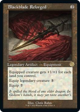 0006 Blackblade Reforged R The Brothers' War: Retro Frame Artifacts