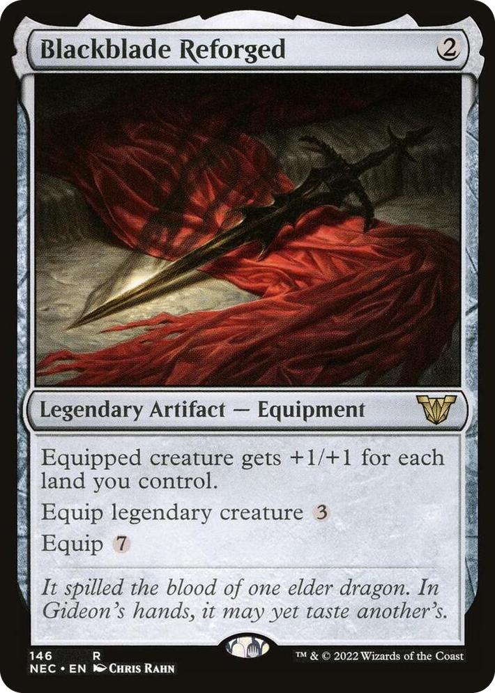 0146 Blackblade Reforged R Commander: Kamigawa: Neon Dynasty