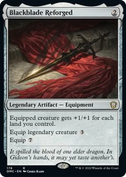 0178 Blackblade Reforged R Commander: Dominaria United