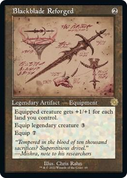 0069 Blackblade Reforged (Schematic) R The Brothers' War: Retro Frame Artifacts