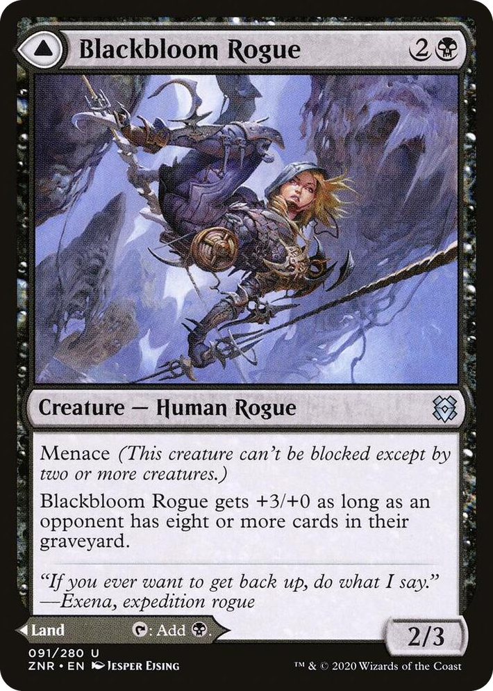 0091 Blackbloom Rogue U Zendikar Rising