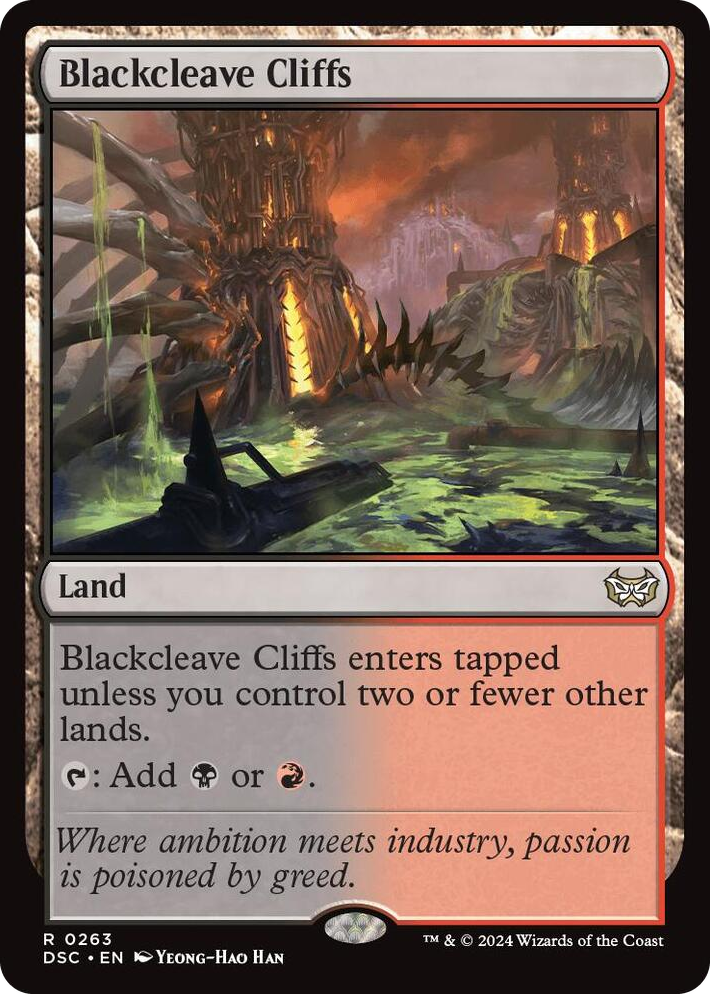 0263 Blackcleave Cliffs R Commander: Duskmourn: House of Horror