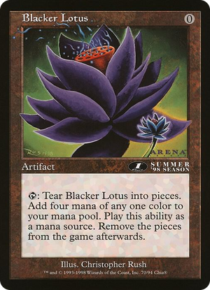 0070 Blacker Lotus (Arena League) P Oversize Cards
