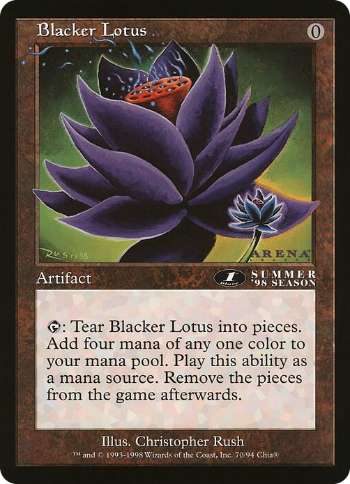 Blacker Lotus (Arena League) #70 P - Oversize Cards Pokemon card