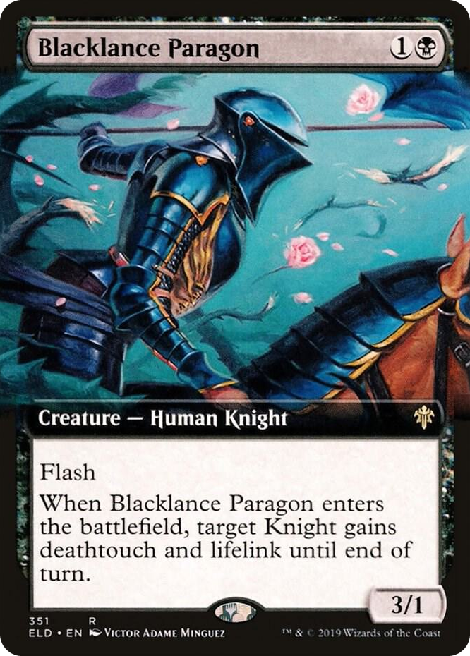 0351 Blacklance Paragon (Extended Art) R Throne of Eldraine