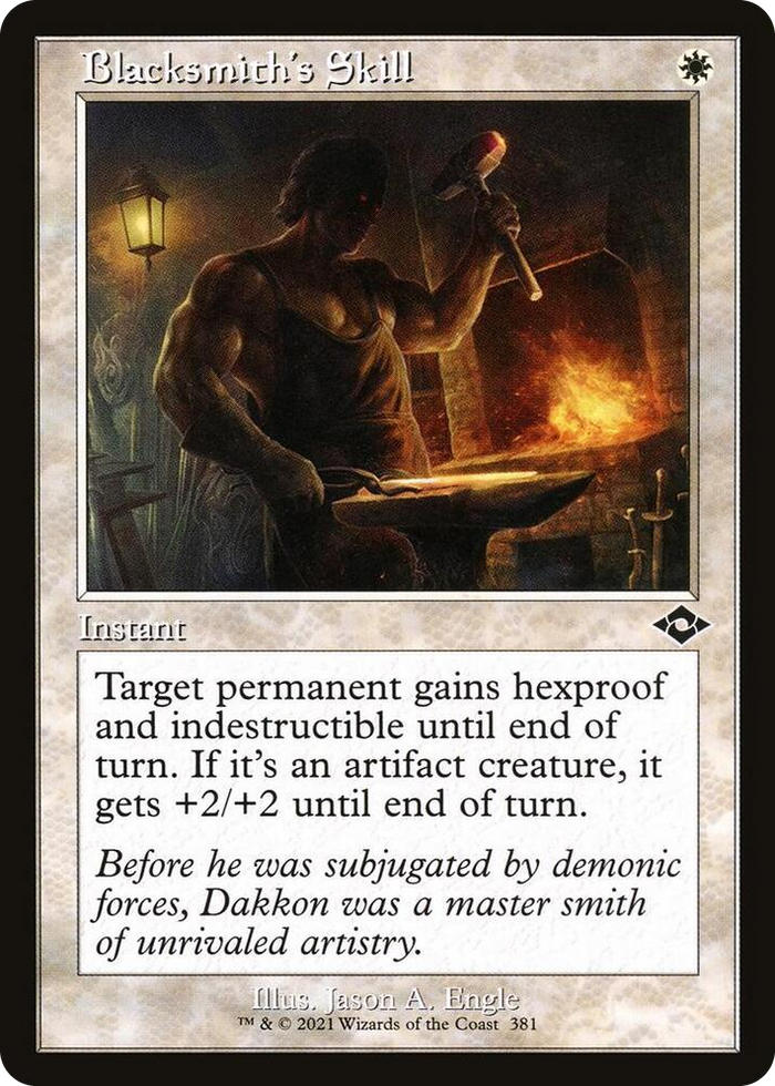 Blacksmith's Skill (Retro Frame) #381 C - Modern Horizons 2 Pokemon card