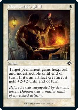 0381 Blacksmith's Skill (Retro Frame) (Foil Etched) C Modern Horizons 2