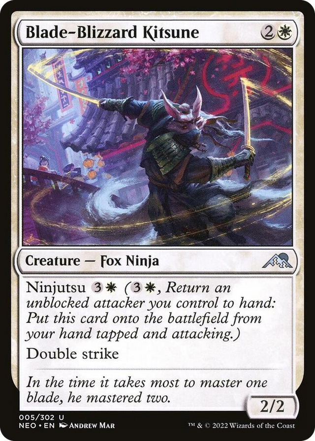 0005 Blade-Blizzard Kitsune U Kamigawa: Neon Dynasty