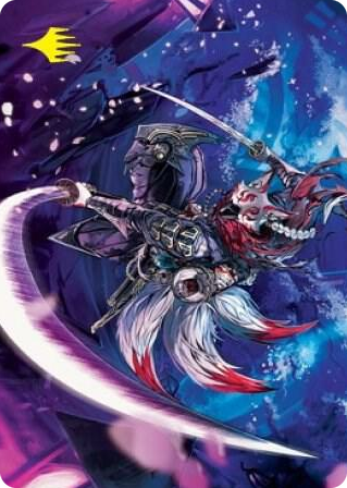 0047 Blade-Blizzard Kitsune Art Card (Gold-Stamped Signature) S Art Series: Kamigawa: Neon Dynasty