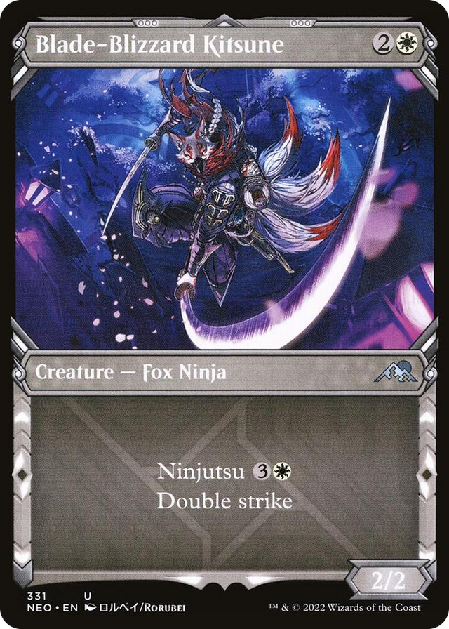 0331 Blade-Blizzard Kitsune (Showcase) U Kamigawa: Neon Dynasty