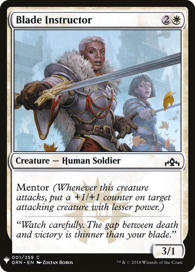 0001 Blade Instructor C The List Reprints