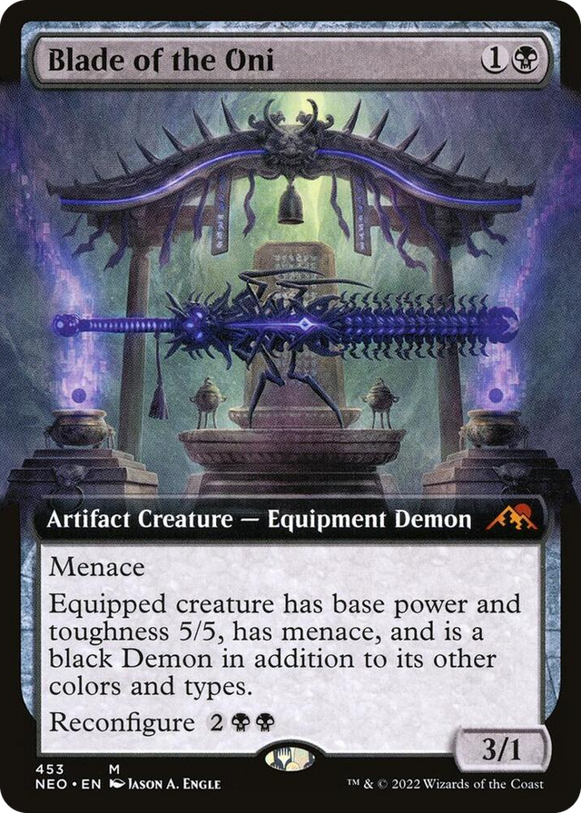 0453 Blade of the Oni (Extended Art) M Kamigawa: Neon Dynasty