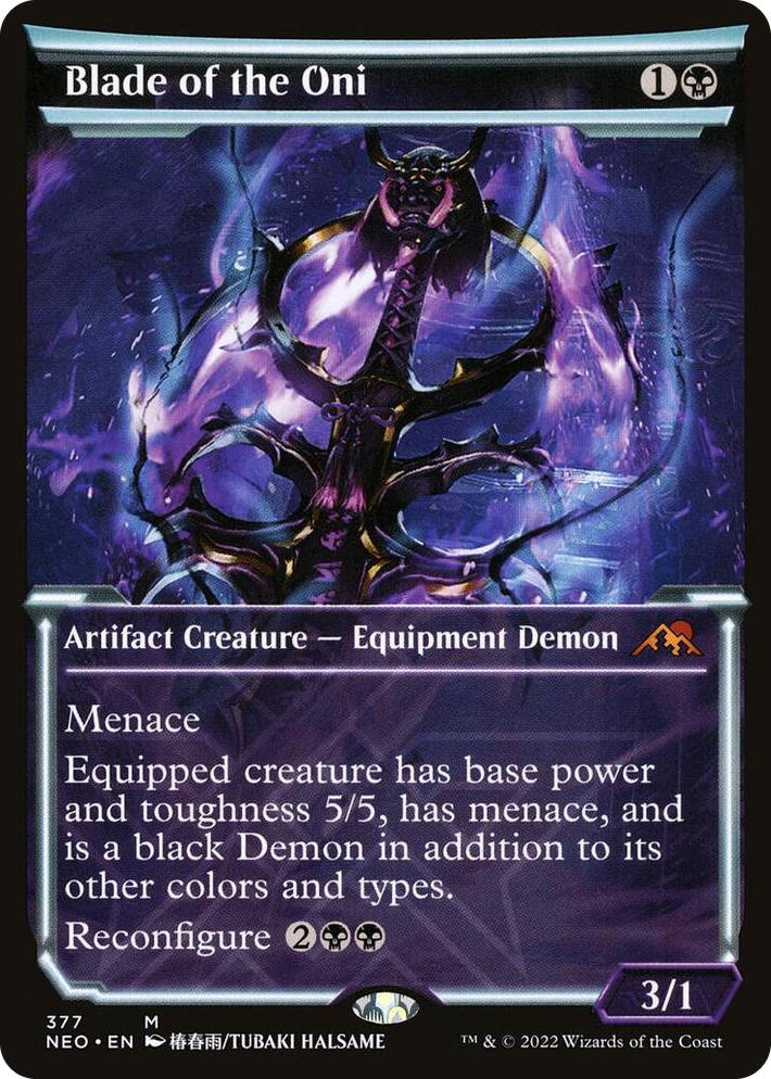 0377 Blade of the Oni (Showcase) M Kamigawa: Neon Dynasty