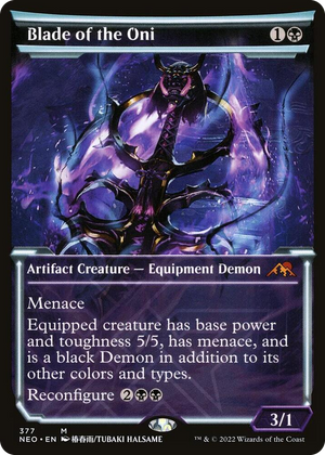 0377 Blade of the Oni (Showcase) M Kamigawa: Neon Dynasty