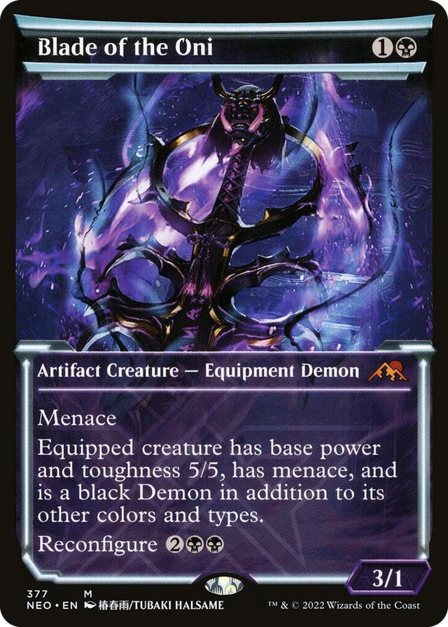 0377 Blade of the Oni (Showcase) M Kamigawa: Neon Dynasty