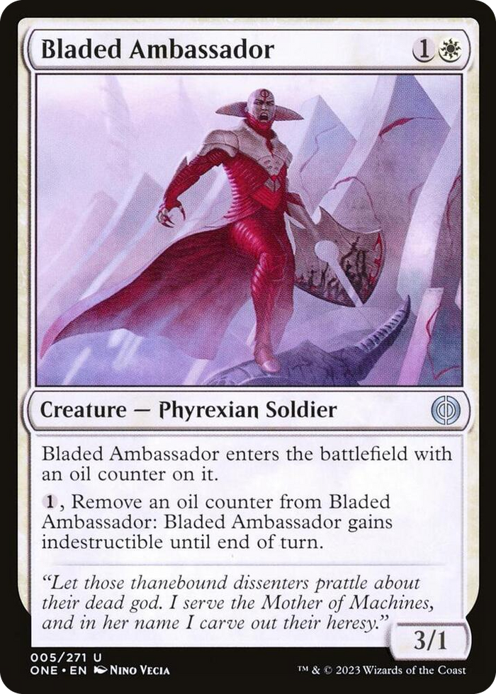 Bladed Ambassador #5 U - Phyrexia: All Will Be One Pokemon card