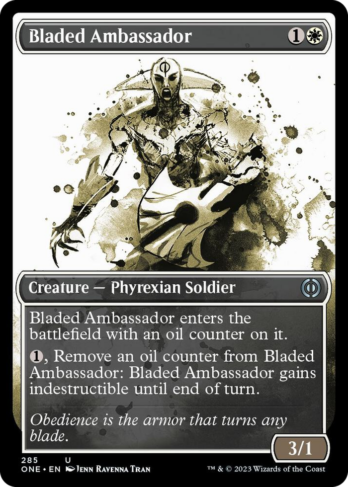 Bladed Ambassador (Showcase) #285 U - Phyrexia: All Will Be One Pokemon card