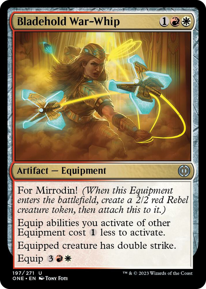 Bladehold War-Whip #197 U - Phyrexia: All Will Be One Pokemon card