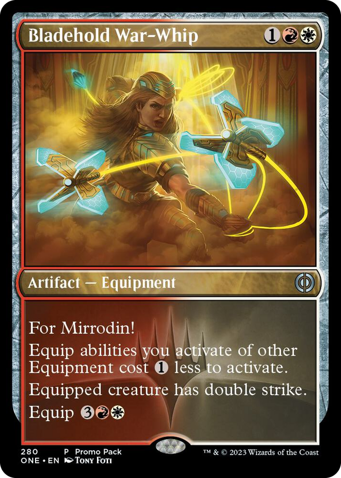 Bladehold War-Whip #280 P - Promo Pack: Phyrexia: All Will Be One Pokemon card