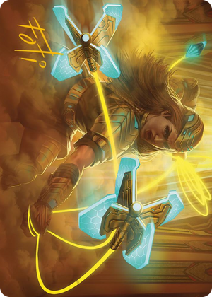 0046 Bladehold War-Whip Art Card (Gold-Stamped Signature) S Art Series: Phyrexia: All Will Be One
