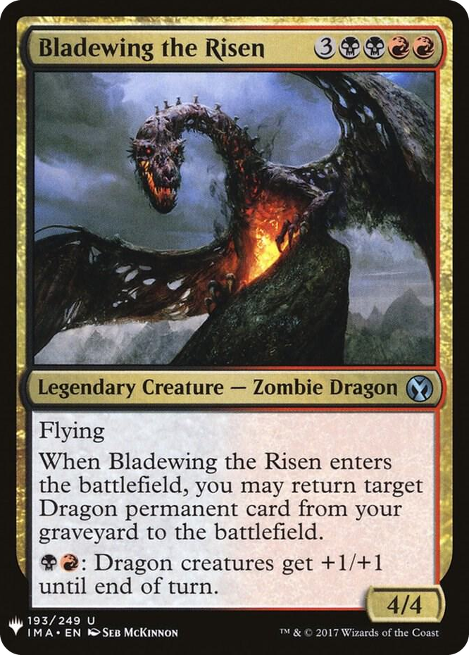 Bladewing the Risen #193 U - The List Reprints Pokemon card