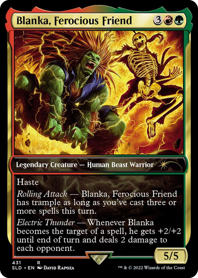 0431 Blanka, Ferocious Friend R Secret Lair Drop Series