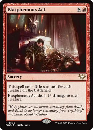 0086 Blasphemous Act R Commander: Edge of Eternities