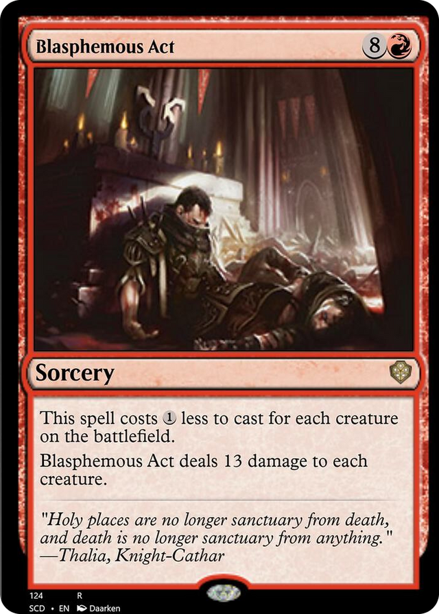 0124 Blasphemous Act R Starter Commander Decks