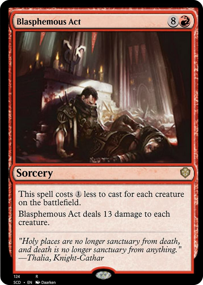 Blasphemous Act #124 R - Starter Commander Decks Pokemon card