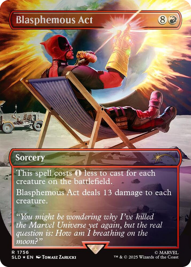 1756 Blasphemous Act (1756) (Rainbow Foil) R Secret Lair Drop Series
