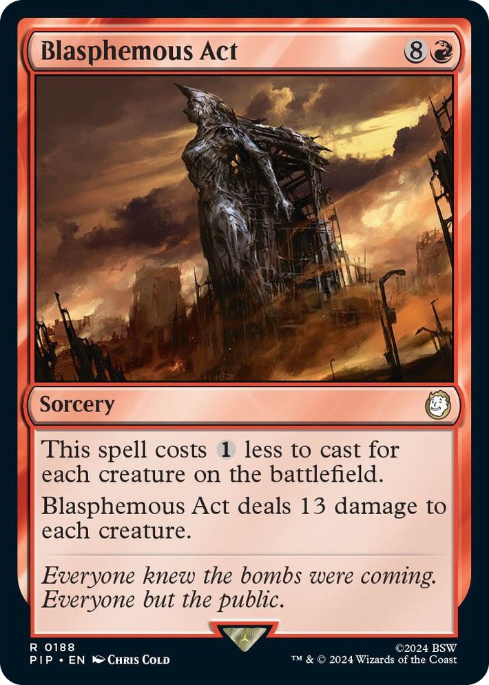 0188 Blasphemous Act R Universes Beyond: Fallout