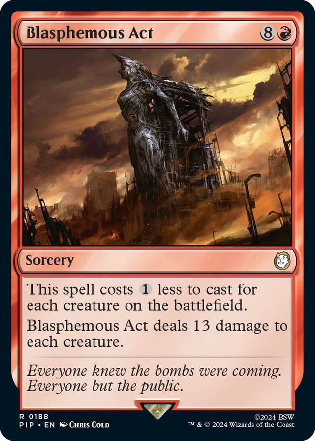 0188 Blasphemous Act R Universes Beyond: Fallout