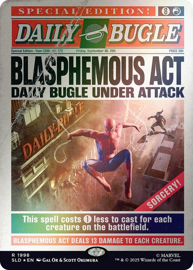 1998 Blasphemous Act (1998) (Rainbow Foil) R Secret Lair Drop Series