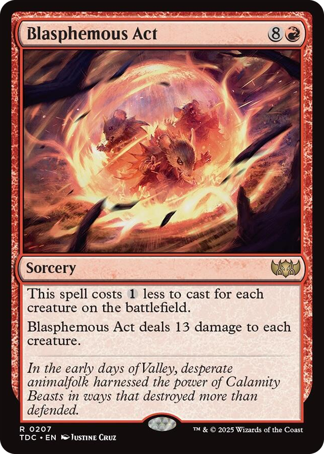 0207 Blasphemous Act R Commander: Tarkir: Dragonstorm