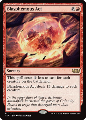 0207 Blasphemous Act R Commander: Tarkir: Dragonstorm