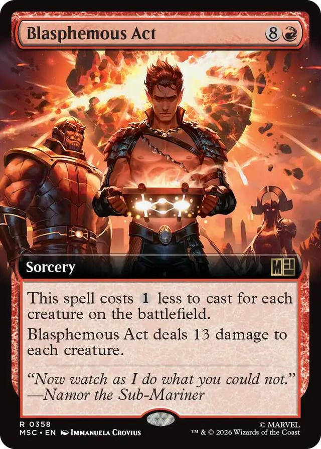 0358 Blasphemous Act (Extended Art) R Commander: Marvel Super Heroes