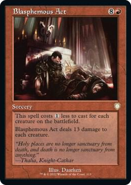 0113 Blasphemous Act (Retro Frame) R Commander: The Brothers' War