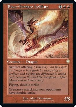 0012 Blast-Furnace Hellkite (Retro Frame) R Commander: The Brothers' War