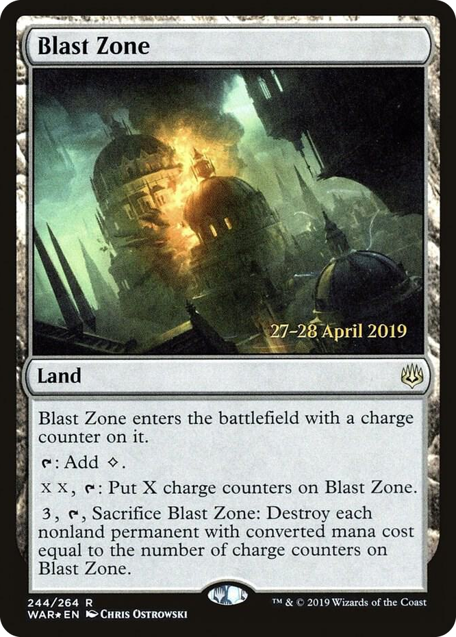 0244 Blast Zone (WAR) R Prerelease Cards