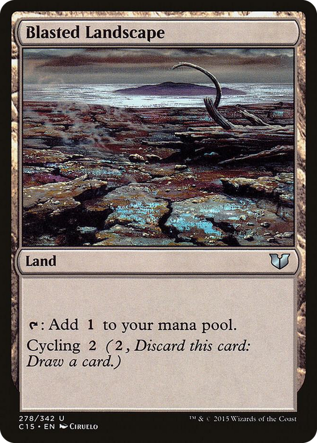 0278 Blasted Landscape U Commander 2015