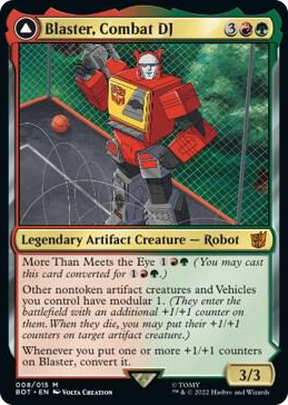 0008 Blaster, Combat DJ M Universes Beyond: Transformers