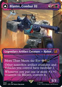 0022 Blaster, Combat DJ (Shattered Glass) M Universes Beyond: Transformers