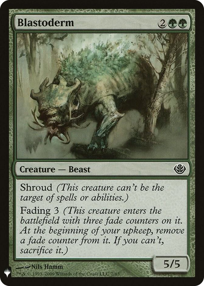 Blastoderm #7 C - The List Reprints Pokemon card