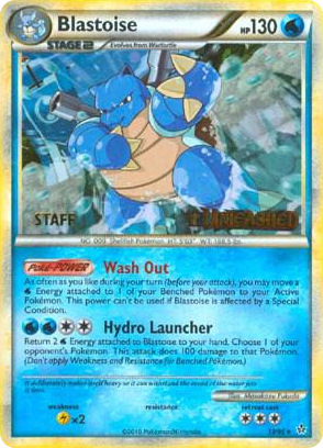 0013 Blastoise - 13/95 (Prerelease) [Staff] Promo HGSS Promos
