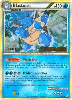 0013 Blastoise - 13/95 (Prerelease) [Staff] Promo HGSS Promos